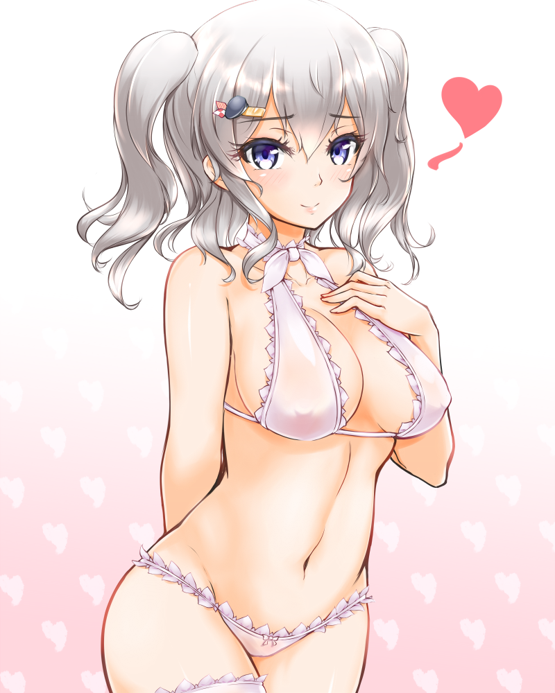 Anime Girl In White Bikini