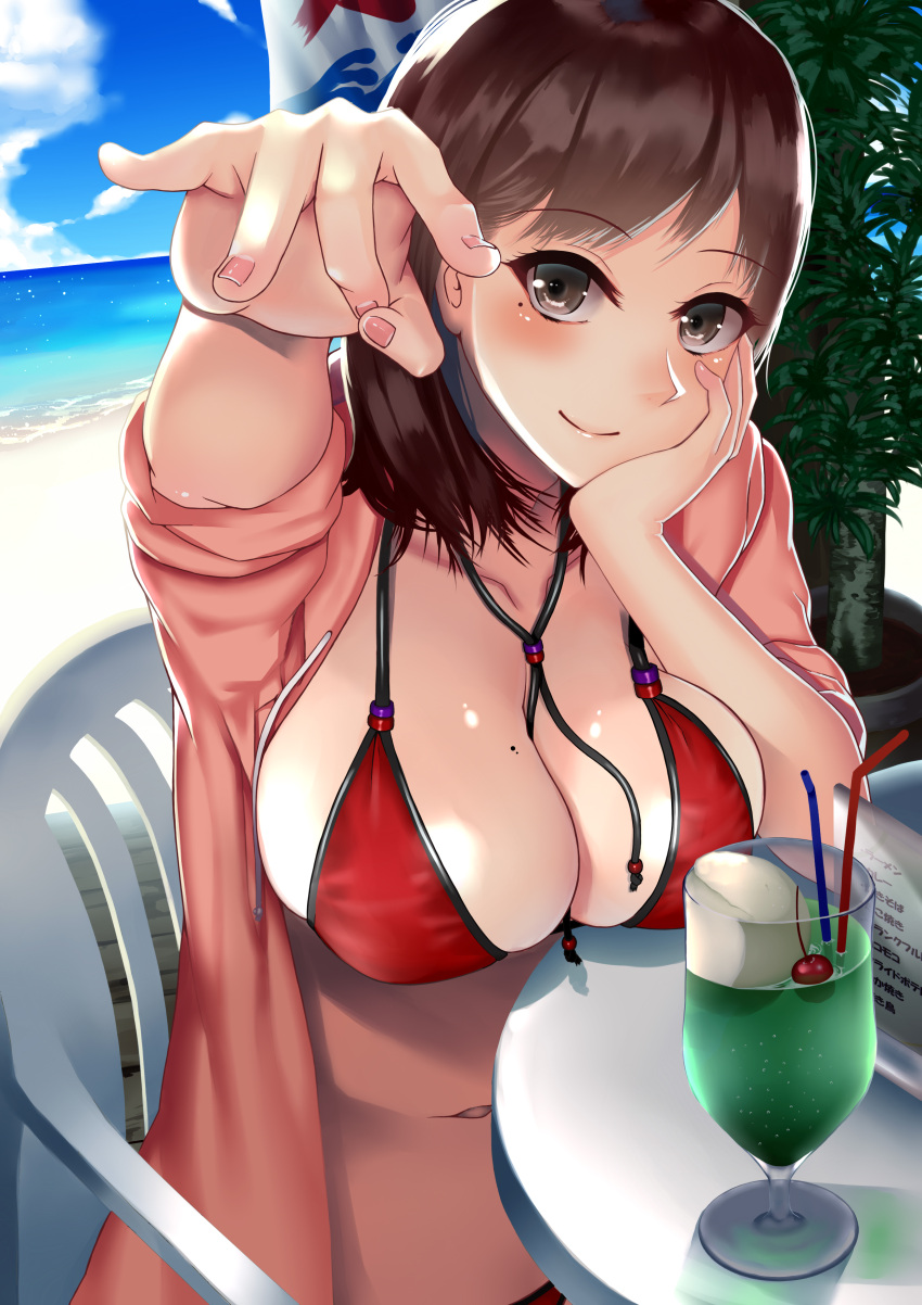 Hot Anime Girl In Bikini Big Boobs