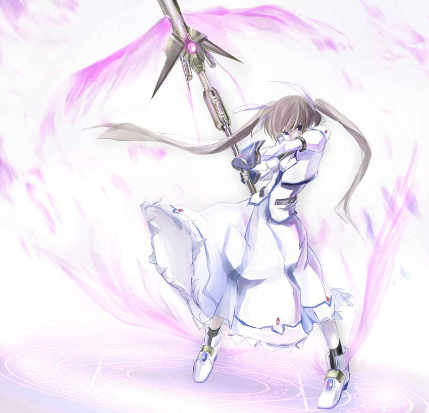 mahou_shoujo_lyrical_nanoha_strikers raising_heart takamachi_nanoha wagashi wagashi_(okashina) white_devil