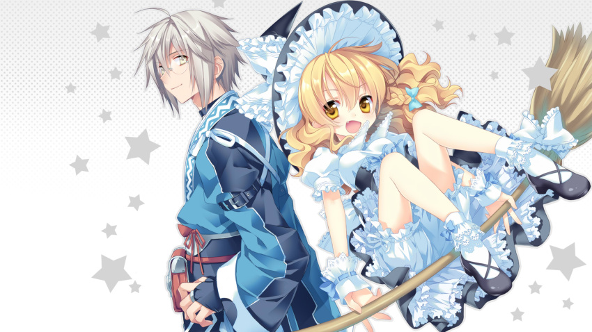 kirisame_marisa morichika_rinnosuke sakura_neko tagme touhou