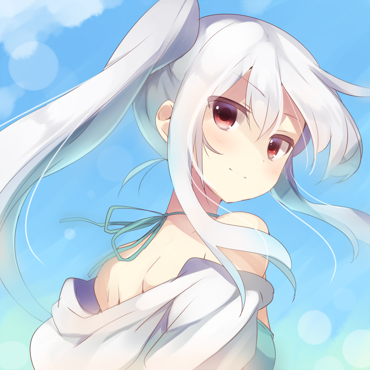 White haired girl