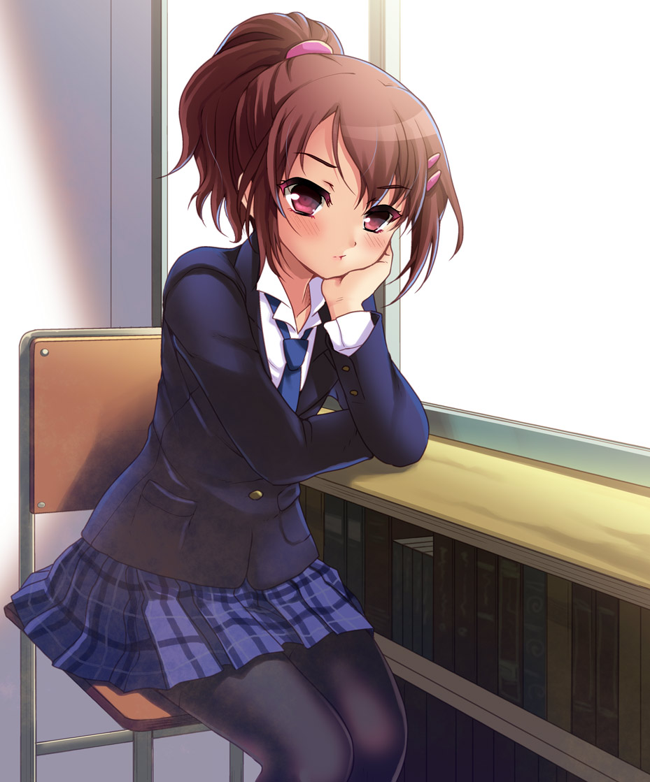 Anime Girl With School Uniform