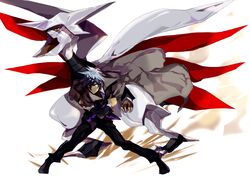 grey_hair nintendo pink_eyes pokemon pokemon_(game) pokemon_rse skarmory spiky_hair suit tsuwabuki_daigo rating:Safe score:1 user:Gelbooru