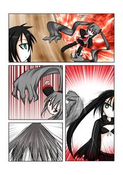 black_rock_shooter_(character) catstudio_(artist) comic left-to-right_manga prehensile_hair silent_comic vocaloid zatsune_miku rating:Safe score:0 user:Gelbooru