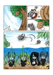 :t akita_neru anger_vein animal_ears bee black_rock_shooter black_rock_shooter_(character) cat_ears catstudio_(artist) comic hatsune_miku left-to-right_manga prehensile_hair silent_comic snorkel twintails vocaloid zatsune_miku rating:Safe score:0 user:Gelbooru