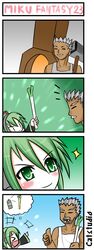 archer_(ragnarok_online) blood catstudio_(artist) comic hatsune_miku highres missing_teeth silent_comic spring_onion thumbs_up vocaloid rating:Safe score:0 user:Gelbooru