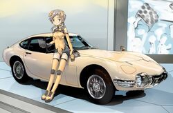 car computer elbow_gloves gloves laptop motionslit motor_vehicle short_hair sky_girls sonomiya_karen thigh-highs thigh_boots thighhighs toyota toyota_2000gt twintails vehicle rating:Safe score:2 user:Gelbooru