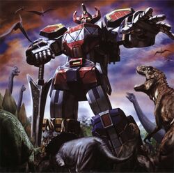daizyujin dinosaur epic highres kyouryuu_sentai_zyuranger mecha megazord morishita_naochika power_rangers pteranodon pterodactyl stegosaurus super_robot super_sentai sword triceratops tyrannosaurus_rex weapon zyuranger rating:Safe score:10 user:Gelbooru