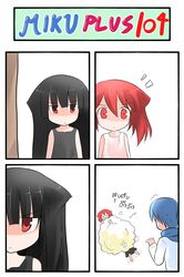 animal_ears catstudio_(artist) comic highres kaito kuro_(miku_plus) puni_(miku_plus) thai translated vocaloid rating:Safe score:0 user:danbooru