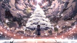breastplate christmas closed_eyes elbow_gloves eyes_closed gloves highres sachi_(sao) short_hair snow snowing solo sword_art_online tears tree wallpaper waving winter yuuri_(asterisk) yuuri_nayuta rating:Safe score:2 user:danbooru