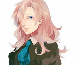  1girl blonde_hair blue_eyes hair_over_one_eye ib mary_(ib) saikawa_(0902k137) solo 