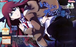  1girl absurdres blue_eyes brown_hair highres jacket legwear_under_shorts long_hair makise_kurisu necktie official_art pantyhose shorts solo steins;gate 