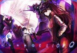  ayanami_rei brown_hair choker eva_02 eva_08 eva_13 evangelion:_3.0_you_can_(not)_redo eyepatch ikari_shinji instrument lance_of_longinus long_hair makinami_mari_illustrious nagisa_kaworu neon_genesis_evangelion piano plugsuit rebuild_of_evangelion red_eyes shikinami_asuka_langley short_hair souryuu_asuka_langley track_jacket white_hair 