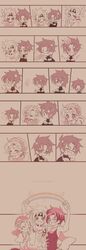  bandana bubble chibi comic highres jojo_no_kimyou_na_bouken nazo-yuki rainbow silent_comic spot_color suzi_quatro 