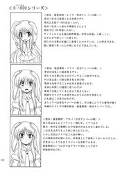  3girls animal_ears clone highres long_hair multiple_girls rabbit_ears reisen_udongein_inaba takaku_toshihiko touhou translation_request 