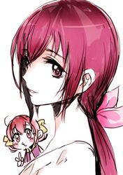  hoshizora_miyuki long_hair precure purple_hair simple_background smile smile_precure! tima violet_eyes white_background 