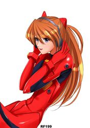  neon_genesis_evangelion plugsuit red_hair redhead ryu_(artist) shikinami_asuka_langley simple_background solo souryuu_asuka_langley 