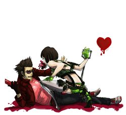  blood heart holly_summers no_more_heroes oji_kouji sunglasses travis_touchdown 