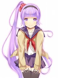  alternate_costume hairband long_hair purple_hair side_ponytail smile sophie_(tales_of_graces) tales_of_(series) tales_of_graces tonshi violet_eyes 