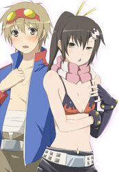  bad_id bikini_top cosplay flat_chest fujioka inoue_marina kakihara_tetsuya minami-ke minami_kana punchiki scarf seiyuu_connection seiyuu_joke simon simon_(cosplay) tengen_toppa_gurren_lagann yoko_littner yoko_littner_(cosplay) yoko_ritona yoko_ritona_(cosplay) 