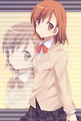  bad_id blouse brown_hair misaka_imouto short_hair skirt to_aru_majutsu_no_index 