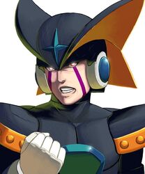  capcom forte_(rockman) helmet masao realistic red_eyes rockman rockman_(classic) 