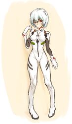  ayanami_rei blue_hair highres neon_genesis_evangelion plugsuit red_eyes short_hair 