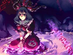  kagiyama_hina long_hair ribbon ribbons sunakumo touhou 