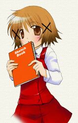  school_uniform sketchbook sugame_(artist) sugame_(himitsu_kichi) yuno 