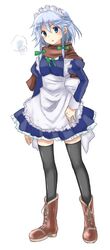  miya_(artist) miya_(tsumazukanai) scarf thigh-highs thighhighs touhou 