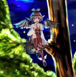  hat miya_(artist) miya_(tsumazukanai) mystia_lorelei purple_hair short_hair touhou wings 
