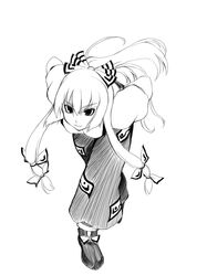  fujiwara_no_mokou monochrome oohira_sansetto tagme touhou 