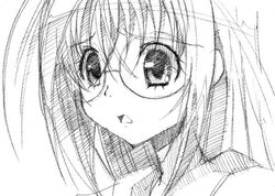  kita_michiru monochrome sketch traditional_media zombie_loan 