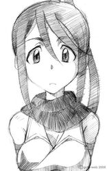  monochrome nakatsukasa_tsubaki sketch soul_eater traditional_media 