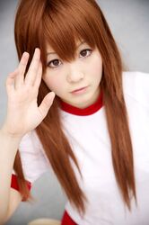  brown_hair cosplay gym_uniform photo tagme_character tagme_series to-kamui 
