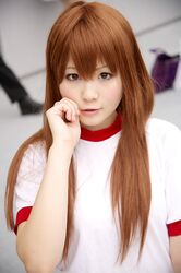  brown_hair cosplay gym_uniform photo tagme_character tagme_series to-kamui 