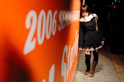  boots cosplay kipi-san long_hair photo scarf school_uniform thigh-highs wool_coat 