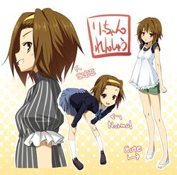  brown_eyes brown_hair hairband k-on! school_uniform senji_(artist) senji_(tegone_spike) short_hair tainaka_ritsu 