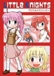  blonde_hair blue_eyes long_hair mahou_shoujo_lyrical_nanoha mahou_shoujo_lyrical_nanoha_a's pink_hair red_eyes redhead reinforce_zwei shamal short_hair signum vita 