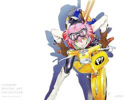  flcl guitar haruhara_haruko sadamoto_yoshiyuki wallpaper 