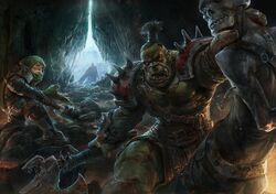  artist_request chain dwarf fantasy gun ice lich_king makarori_(noah) orc ork pauldrons rifle undead warcraft weapon world_of_warcraft 