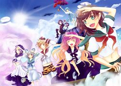  artist_request hijiri_byakuren houjuu_nue kumoi_ichirin murasa_minamitsu nazrin suja_(ufo85go) tatara_kogasa toramaru_shou touhou undefined_fantastic_object unzan 