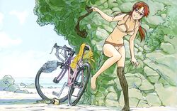  bra glasses makinami_mari_illustrious neon_genesis_evangelion panties underwear 
