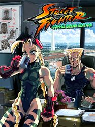  cammy_white coffee_mug guile otaking street_fighter 