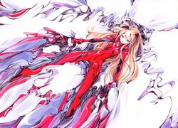  blue_eyes charmal cockpit neon_genesis_evangelion orange_hair plugsuit solo soryu_asuka_langley souryuu_asuka_langley surreal 
