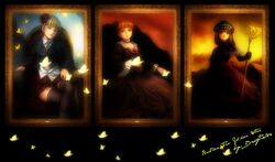  beatrice blonde_hair brown_hair butterfly umineko_no_naku_koro_ni 