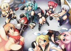  black_rock_shooter black_rock_shooter_(character) hatsune_miku kagamine_rin kasane_teto kuroi_mato lily_(vocaloid) massan megurine_luka meiko utau vocaloid voyakiloid yoru_kaze yowane_haku 