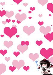  absurdres black_hair blush closed_eyes eyes_closed hat heart heartscale highres shameimaru_aya short_hair solo tokin_hat touhou yume_shokunin 