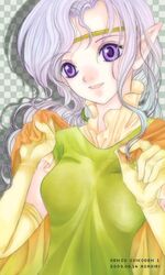  asagiri_(castle_in_the_air) cape circlet elbow_gloves elf elf_ears female gensou_suikoden gensou_suikoden_i gloves long_hair lowres pointy_ears purple_eyes purple_hair smile solo suikoden suikoden_i sylvina sylvina_(suikoden) tiara violet_eyes 