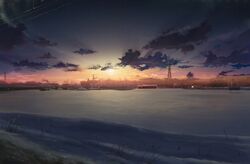  clouds copyright_request landscape living no_humans power_lines scenery sky snow sunset twilight 